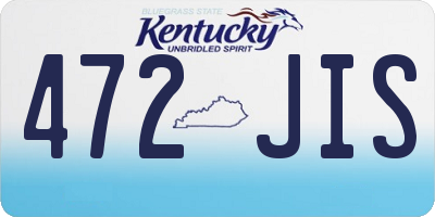 KY license plate 472JIS