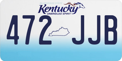 KY license plate 472JJB