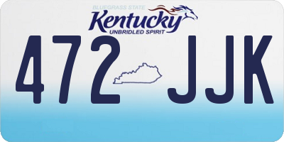 KY license plate 472JJK