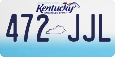 KY license plate 472JJL