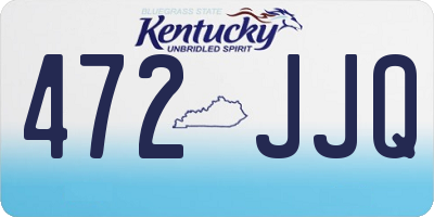 KY license plate 472JJQ
