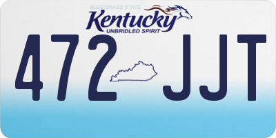 KY license plate 472JJT