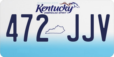 KY license plate 472JJV