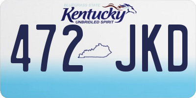 KY license plate 472JKD