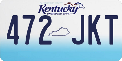 KY license plate 472JKT