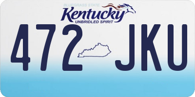 KY license plate 472JKU
