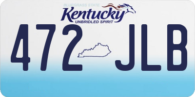 KY license plate 472JLB