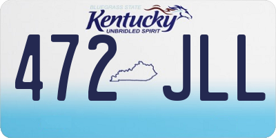 KY license plate 472JLL