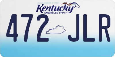 KY license plate 472JLR