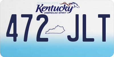 KY license plate 472JLT