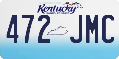 KY license plate 472JMC