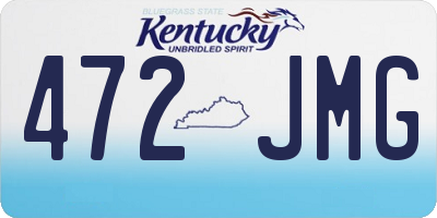 KY license plate 472JMG