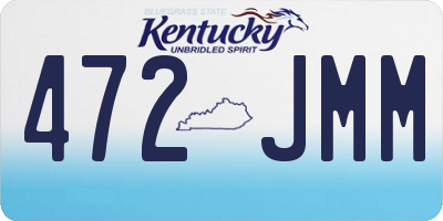 KY license plate 472JMM
