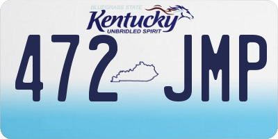 KY license plate 472JMP