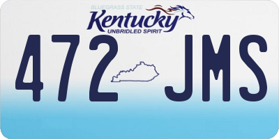 KY license plate 472JMS