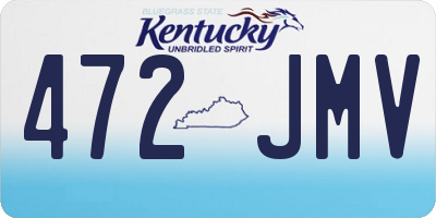 KY license plate 472JMV