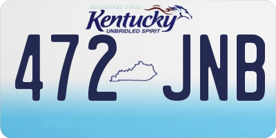 KY license plate 472JNB