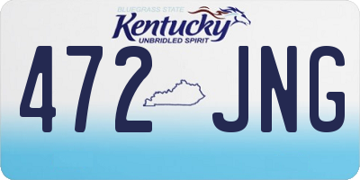 KY license plate 472JNG