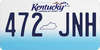KY license plate 472JNH