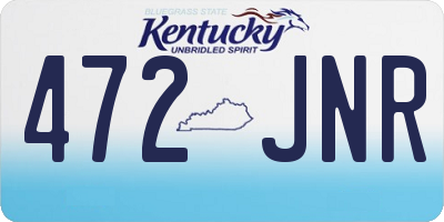 KY license plate 472JNR