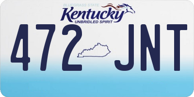 KY license plate 472JNT
