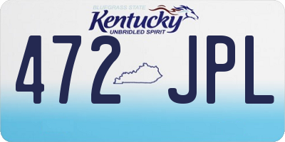 KY license plate 472JPL