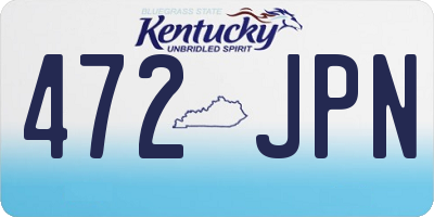 KY license plate 472JPN