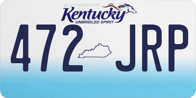 KY license plate 472JRP
