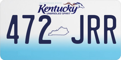 KY license plate 472JRR