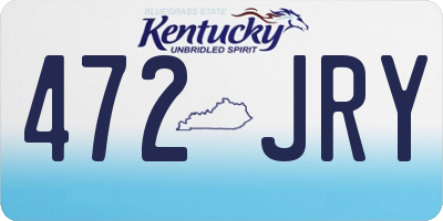 KY license plate 472JRY