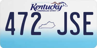 KY license plate 472JSE