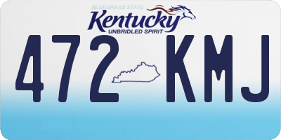 KY license plate 472KMJ