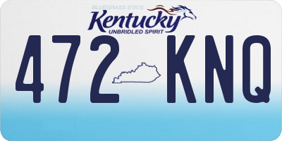 KY license plate 472KNQ