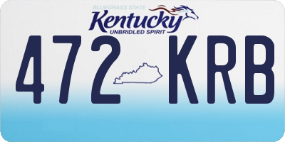 KY license plate 472KRB