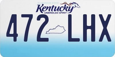 KY license plate 472LHX