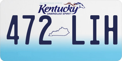 KY license plate 472LIH