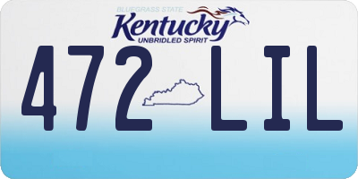 KY license plate 472LIL