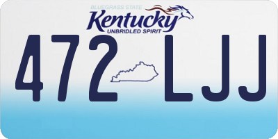 KY license plate 472LJJ