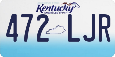KY license plate 472LJR