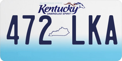 KY license plate 472LKA