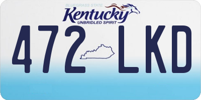 KY license plate 472LKD