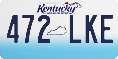 KY license plate 472LKE