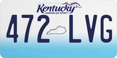 KY license plate 472LVG