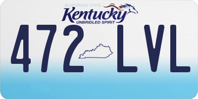 KY license plate 472LVL