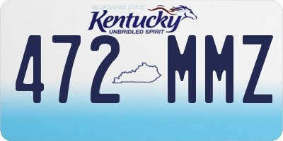 KY license plate 472MMZ