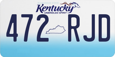 KY license plate 472RJD