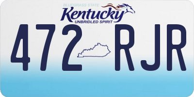 KY license plate 472RJR