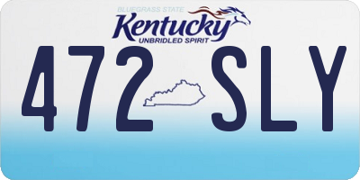 KY license plate 472SLY