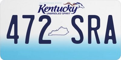 KY license plate 472SRA