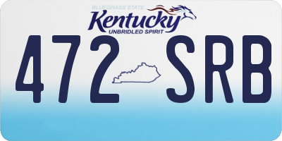 KY license plate 472SRB